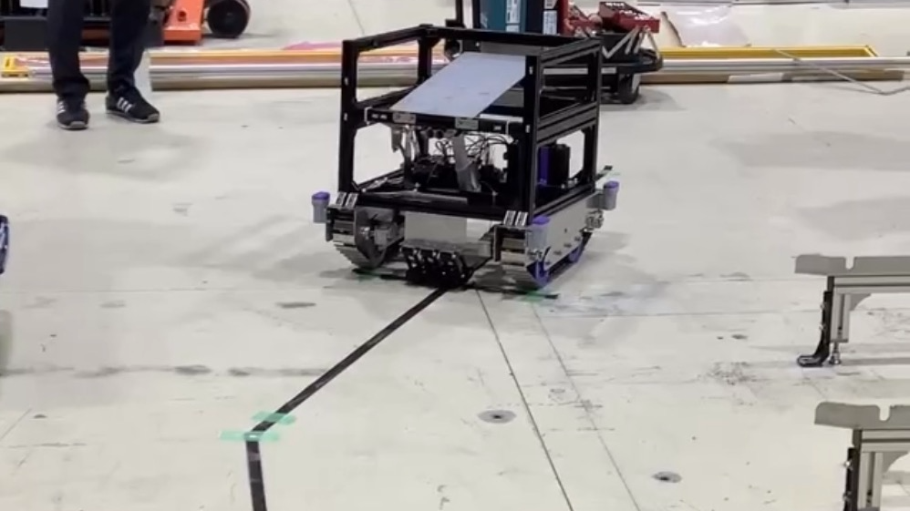 排土ロボットの試運転 | レゴロボット世界大会へ出場する広島大学附属