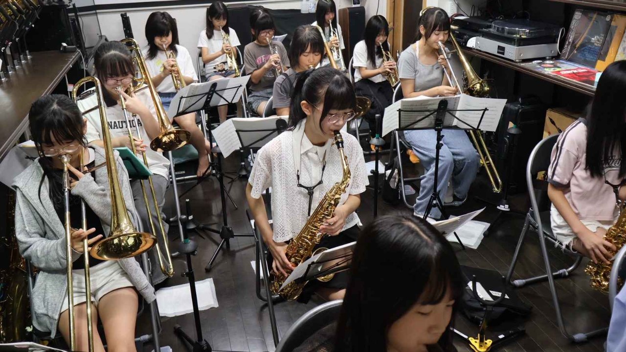 ジャズバンド部の学生さま 夏休み練習終了！毎日休まずによく頑張りました🙌 | 未来へつなぐ音の