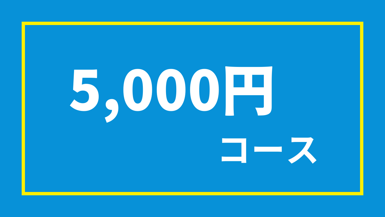 5千円コース（5,000円）